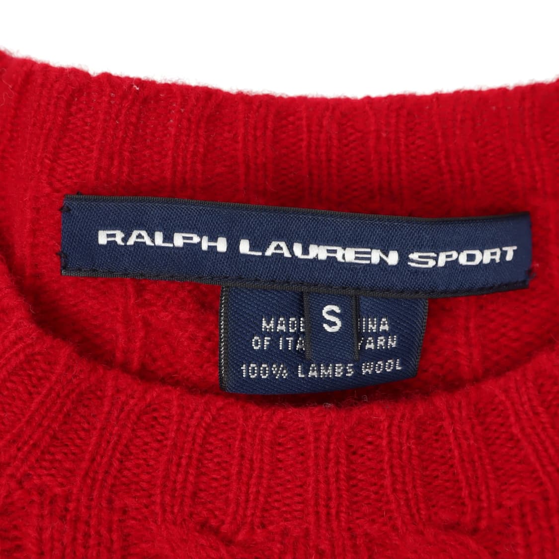 폴로 랄프로렌 레드 램스울 케이블 니트 상품이미지8
