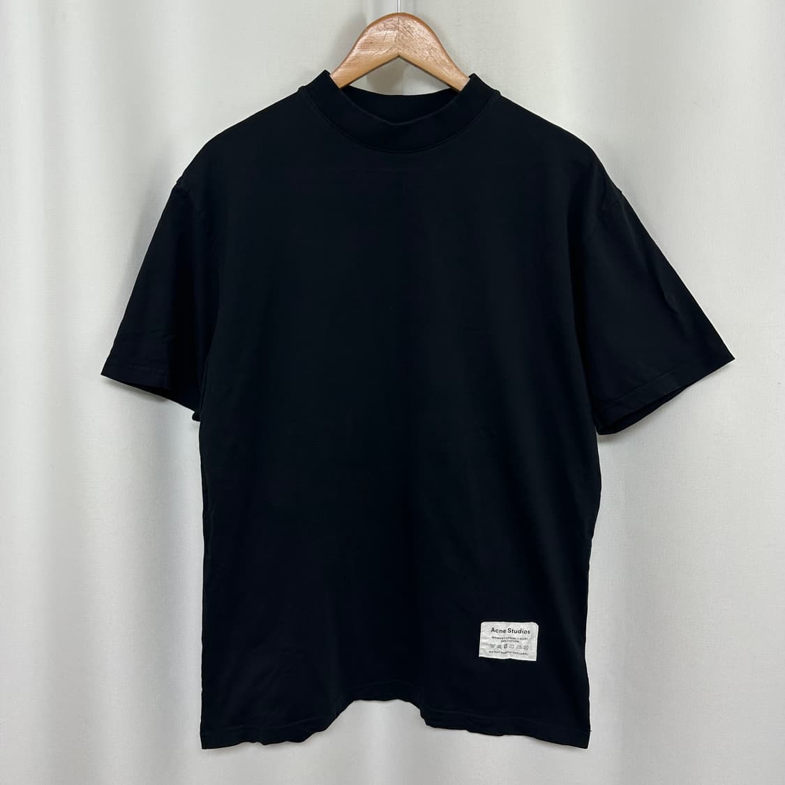 아크네스튜디오 남자 면100% 반팔티 검정 85 (M) 상품이미지1