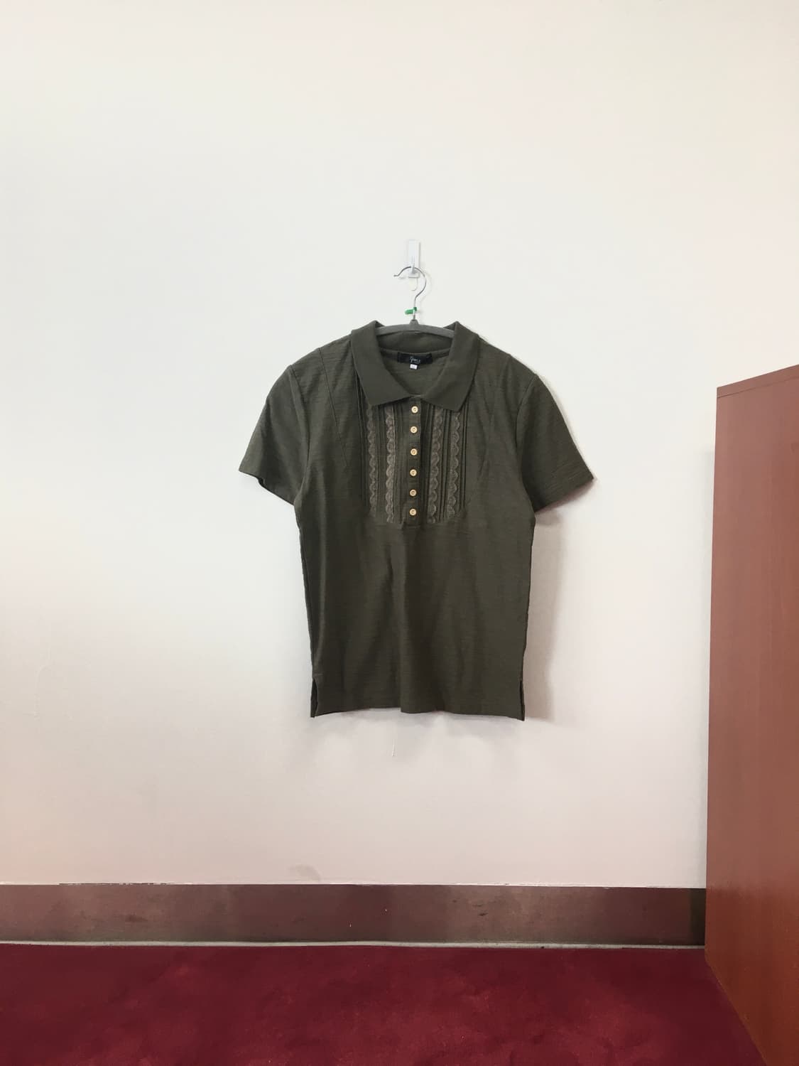 vintage wooden button top 상품이미지1