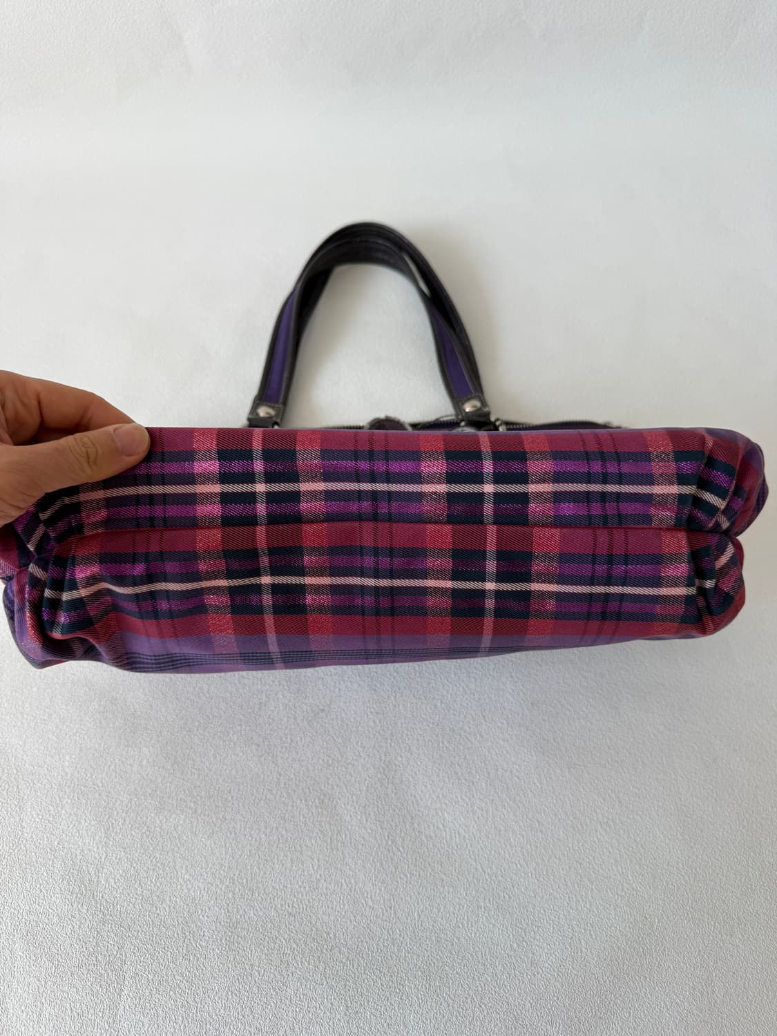 코치(Coach) 체크 토트백(내부 로고 갈라짐) 상품이미지4