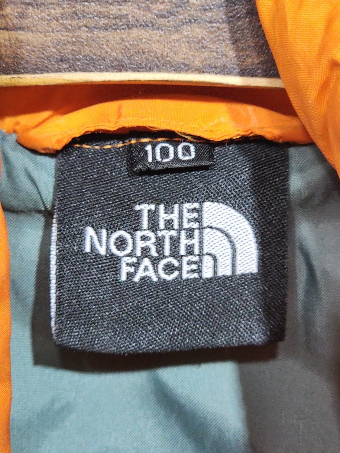 (100) 노스페이스 경량패딩 점퍼 오렌지색 아웃도어 자켓  상품이미지3