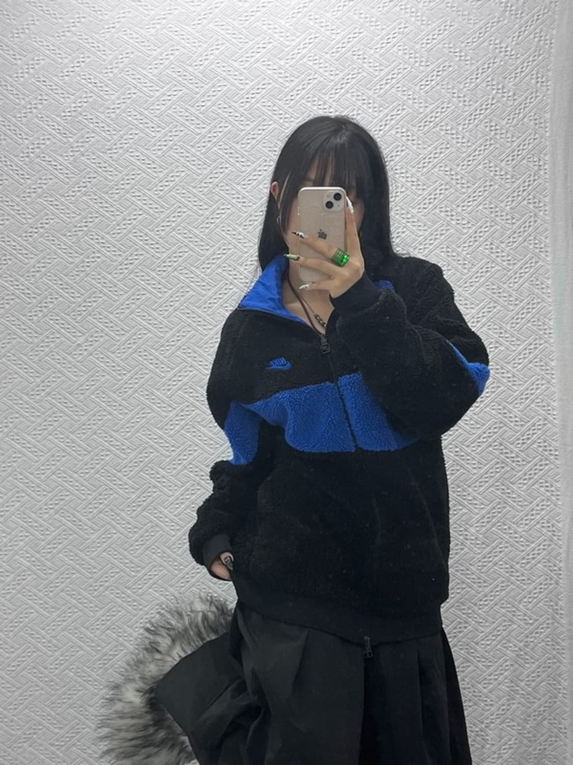 나이키 레트로 빅스우시 딥블루 양털 후리스 L C08602 상품이미지1