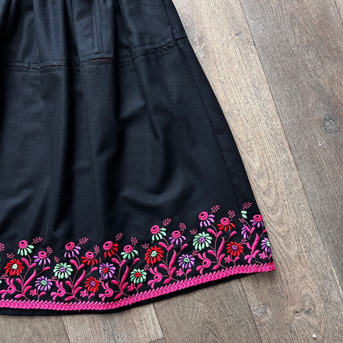 Floral Needlepoint Patchwork Skirt 상품이미지6