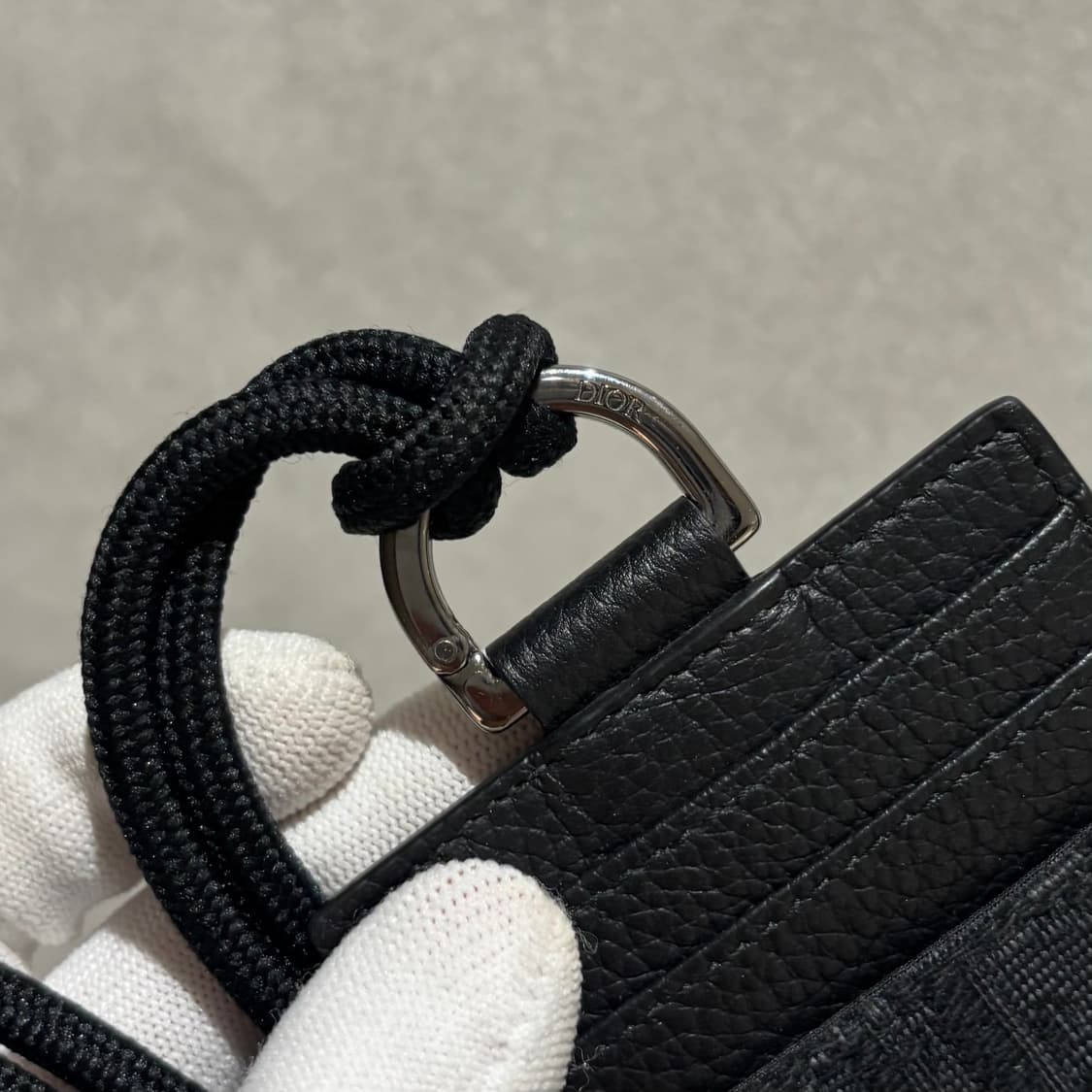A+ OS사이즈 디올 오블리크 목걸이 카드지갑 블랙 풀구성 상품이미지6