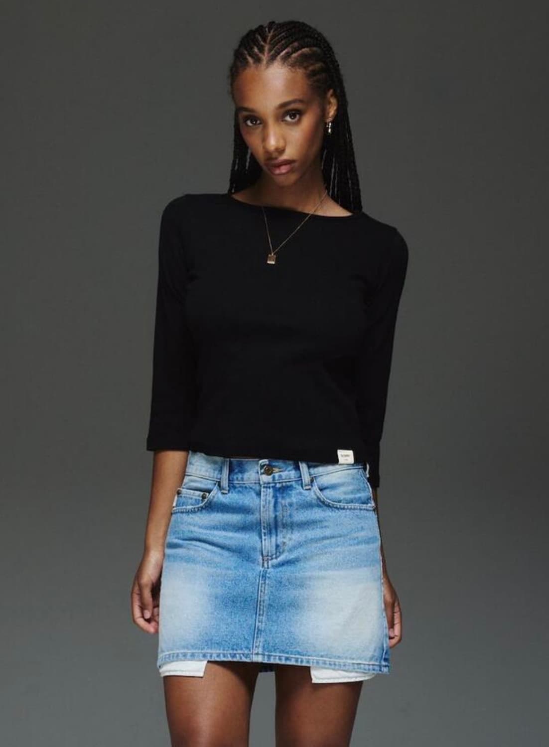 글로니 3/4 G Comfort Tee - Black L사이즈 상품이미지1