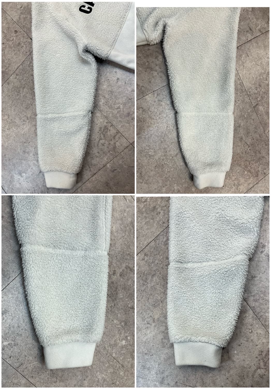 데상트 플리스 후드집업 화이트 키즈160 #csz2257 상품이미지10