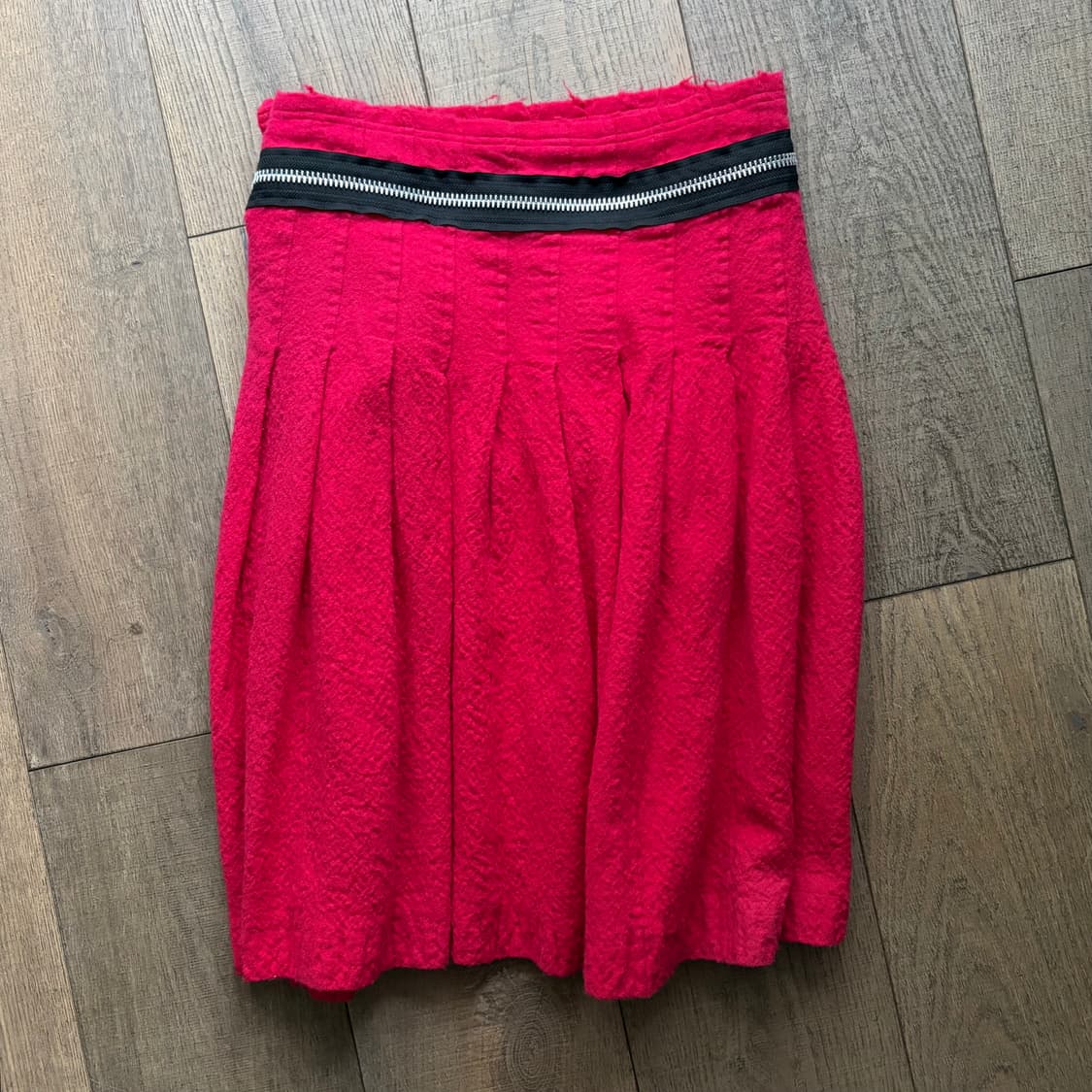 Zipper Detail Fulling Wool Skirt 상품이미지8