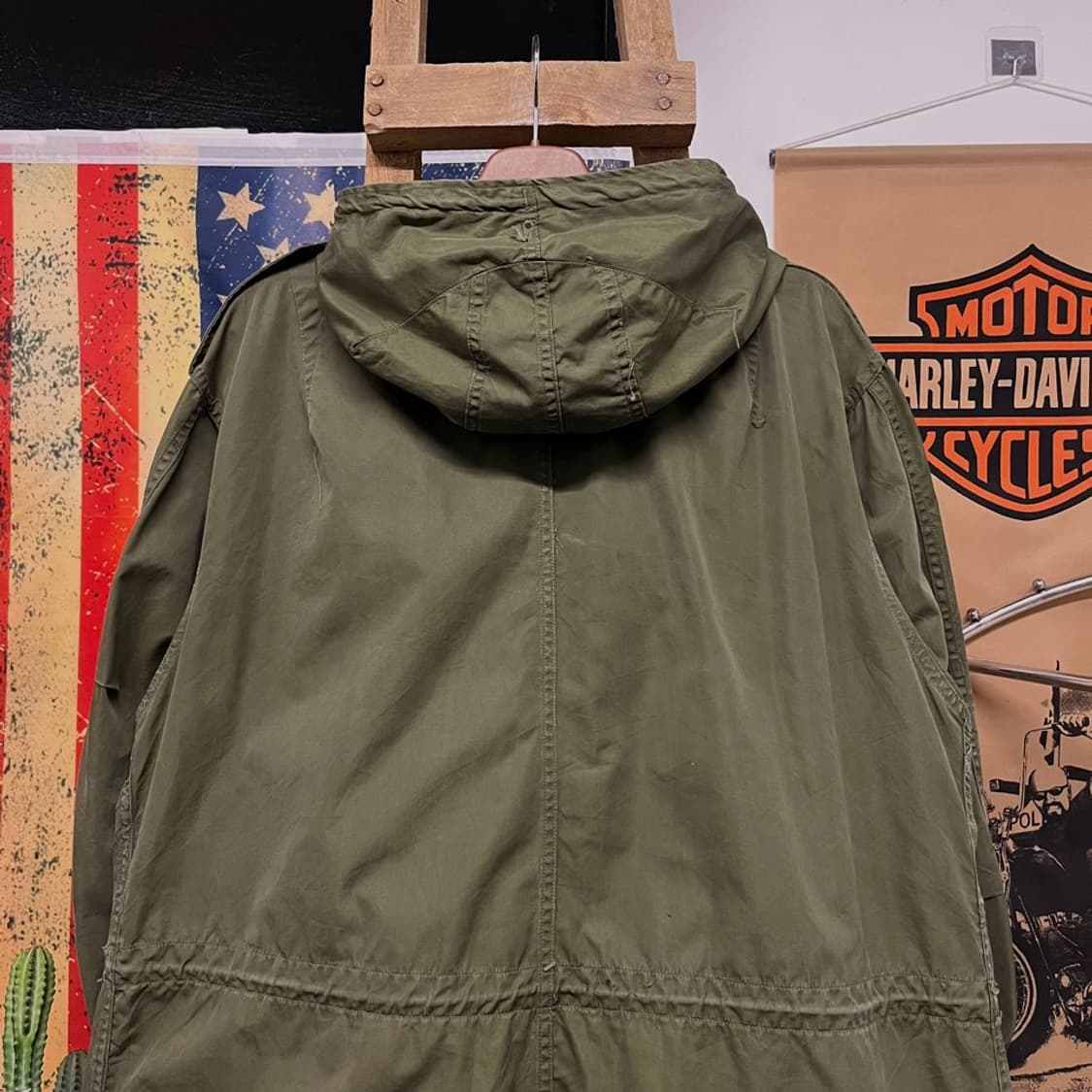 50s 오리지널 미군 M-51 피쉬테일 개파카 야상 외피 N 000 상품이미지4