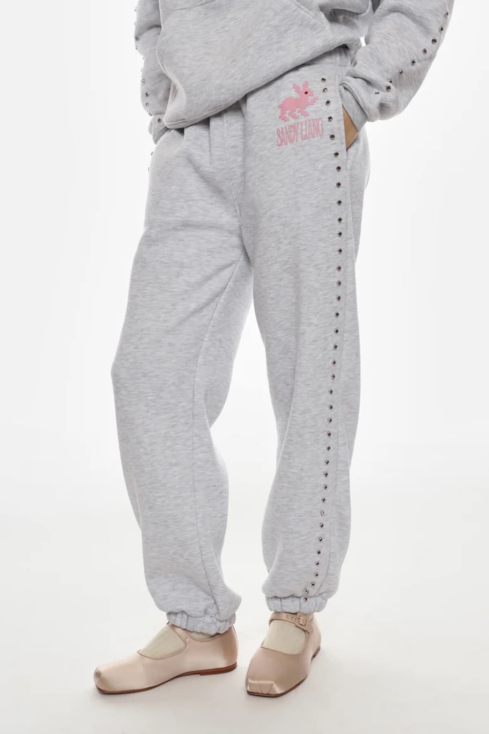 [XS,S,M]샌디리앙 26ss LUCIUS 스터드 스웨트팬츠 상품이미지2