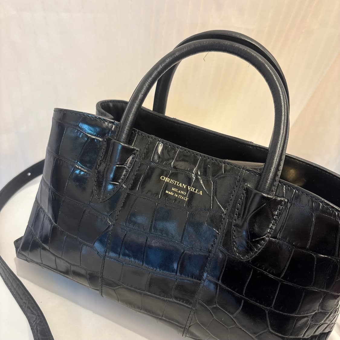 정품 크리스찬 빌라 투웨이 토트백     상품이미지5