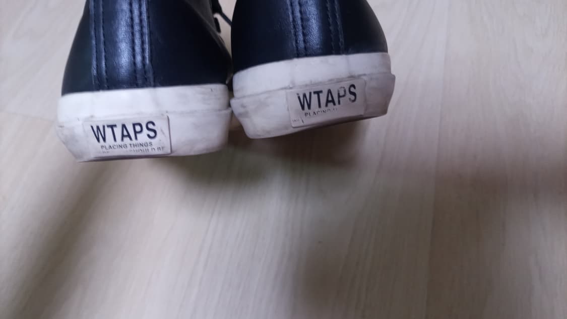 [정품] 더블탭스WTAPS  레더 하이탑 스니커즈 블랙 (250 사이즈) 상품이미지6
