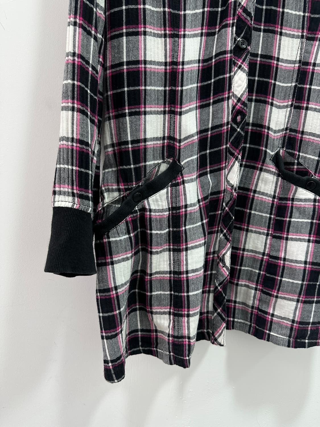 Cornflake y2k check hood shirts 상품이미지5