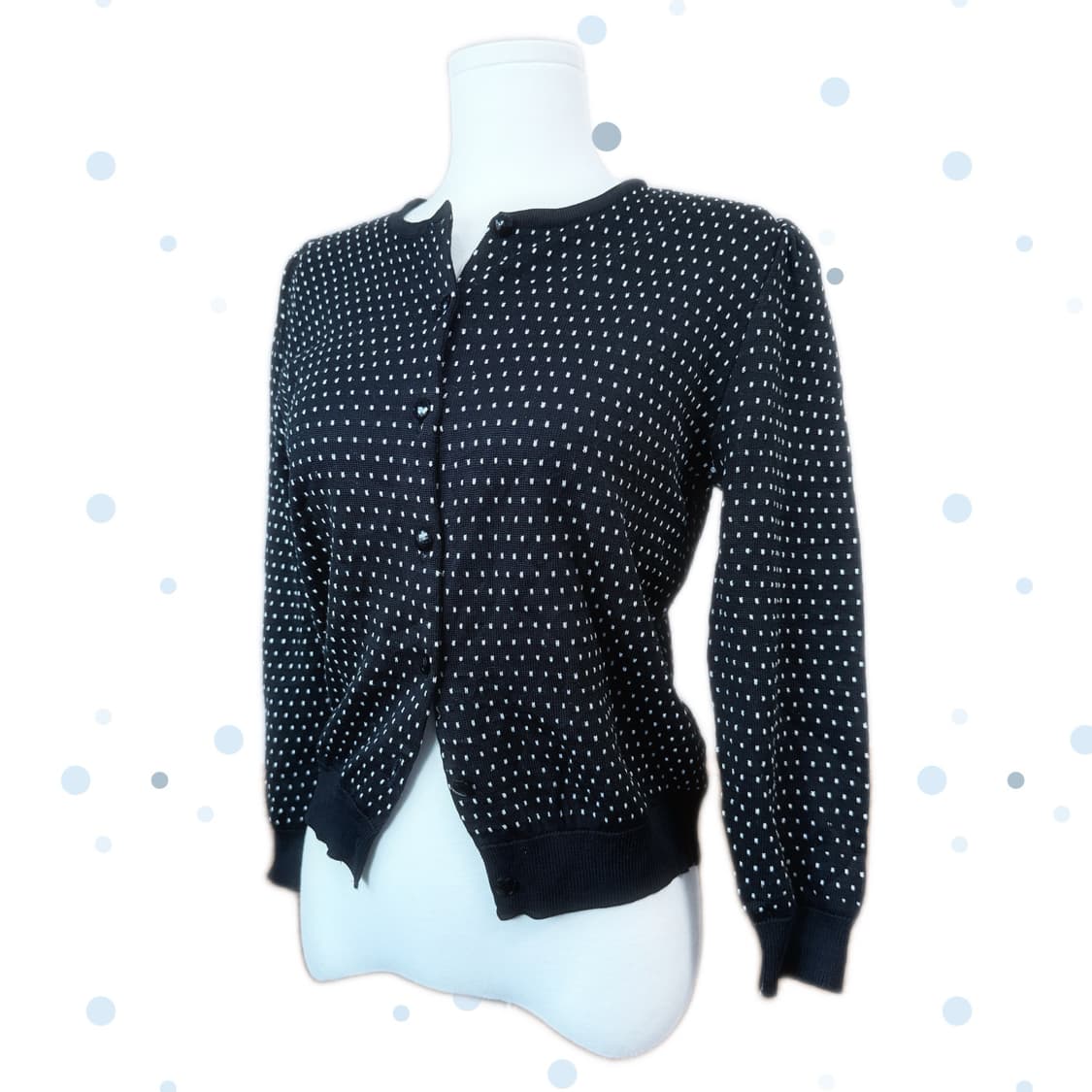 Vareuse 모리걸 하구미 스즈코 도트 가디건 ≽^•⩊•^≼ 상품이미지1