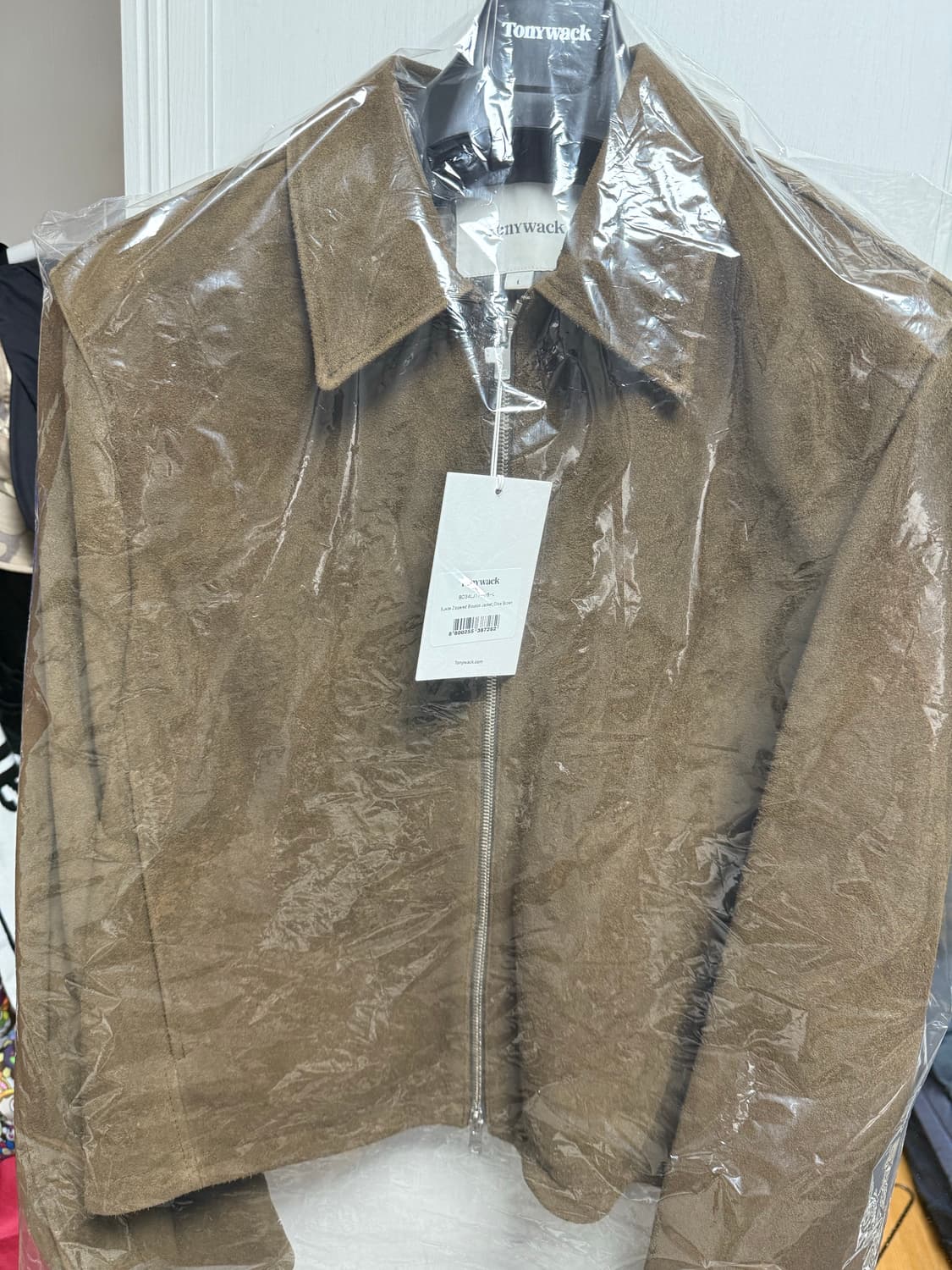 토니웩 24fw 스웨이드 지퍼블루종 자켓 올리브브라운 L 상품이미지2