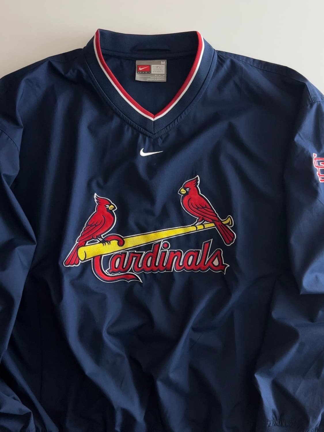나이키 세인트 루이스 카디널스 네이비 바람막이 웜업 M 상품이미지3