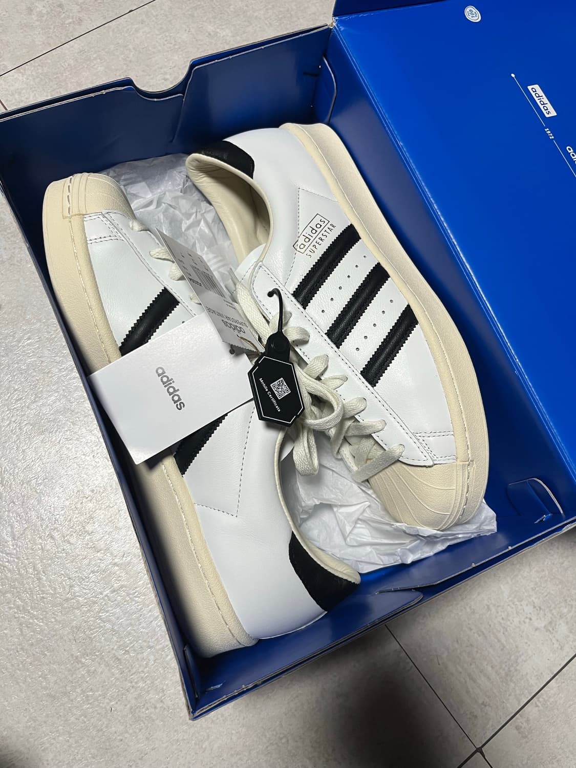 280) 아디다스 슈퍼스타 빈티지 코어 화이트 JQ3254 상품이미지2