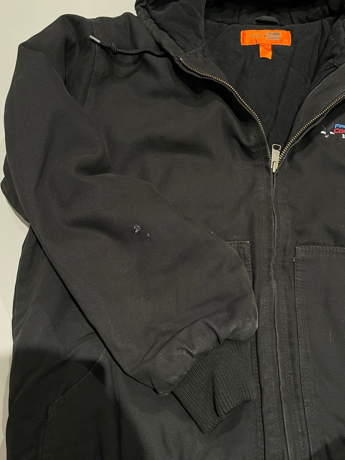 빈티지 엑티브 워크 후드 자켓 (Black)  상품이미지8
