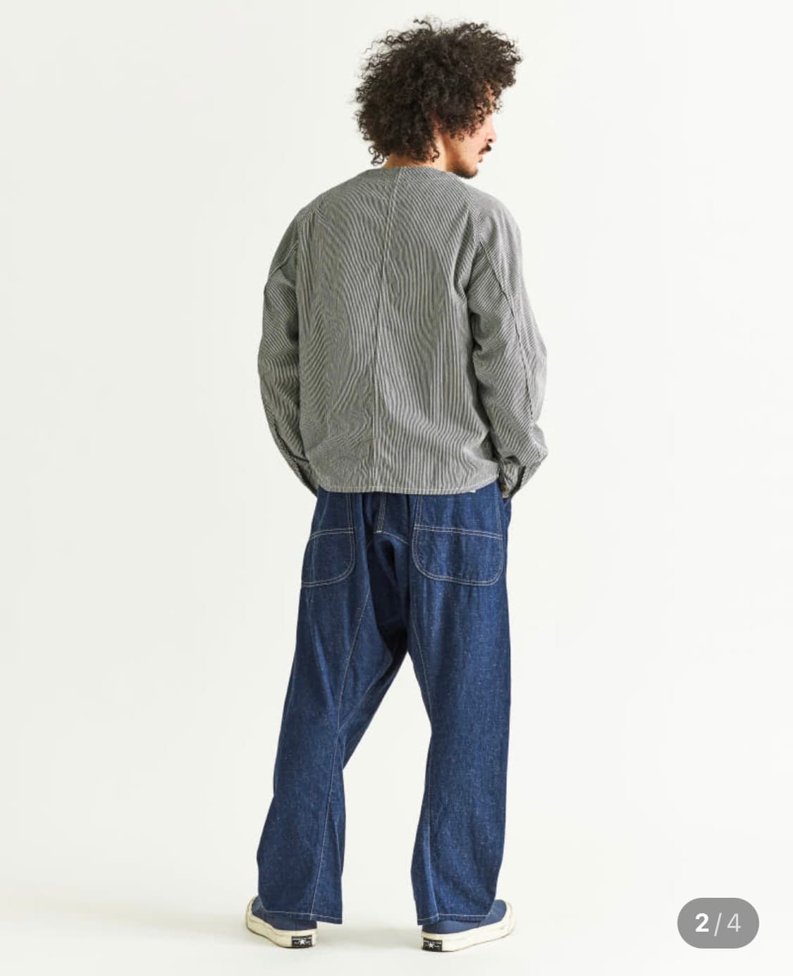 [CAL O LINE] 배럴 페인터 팬츠_블루컬러 (M size) 상품이미지2