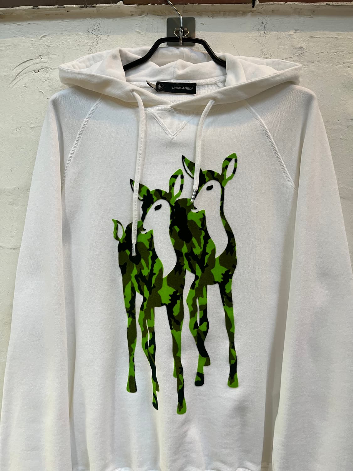 Dsquared2 카모플라쥬 디어 화이트 후드티 S 상품이미지3