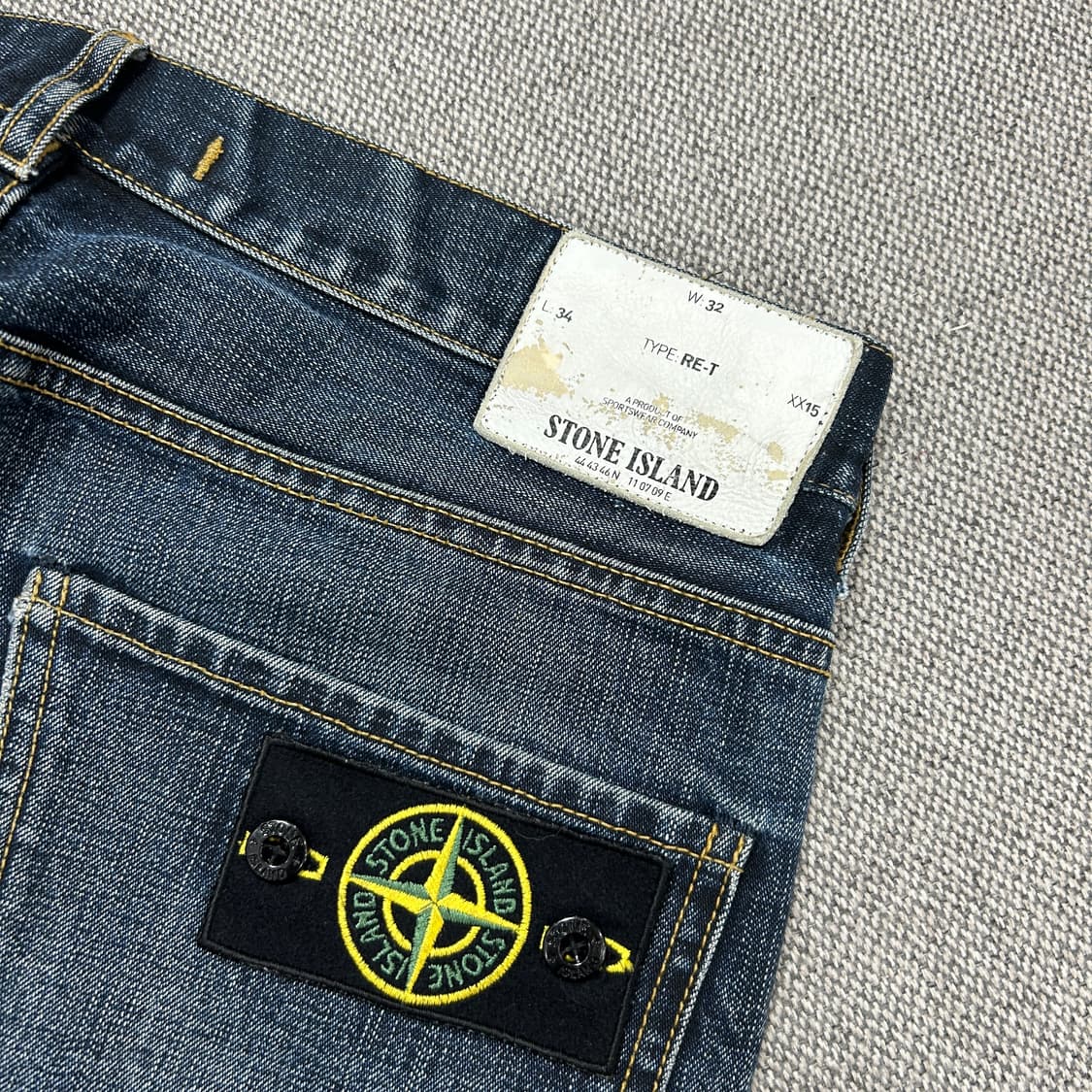 스톤아일랜드 와펜 데님팬츠(32) 상품이미지3