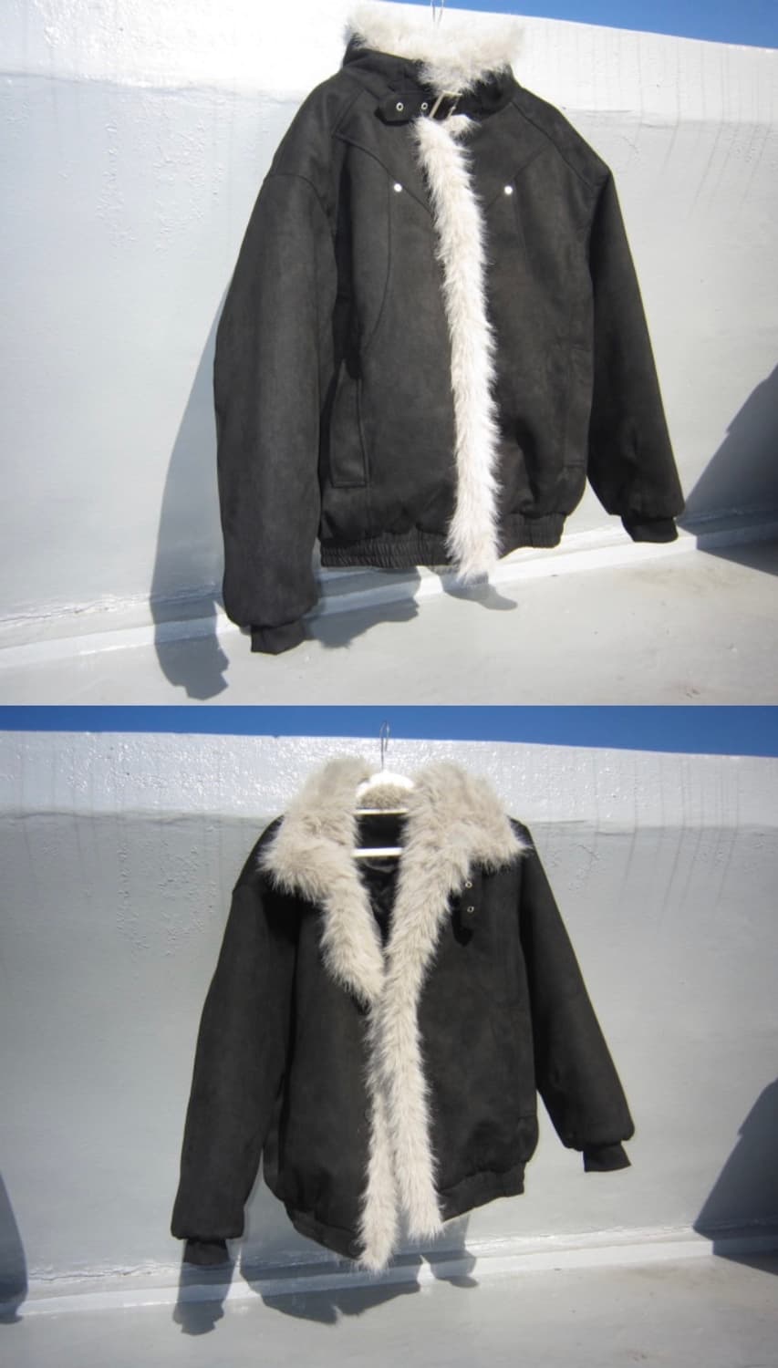 cenji 믹스 퍼 무스탕 상품이미지4