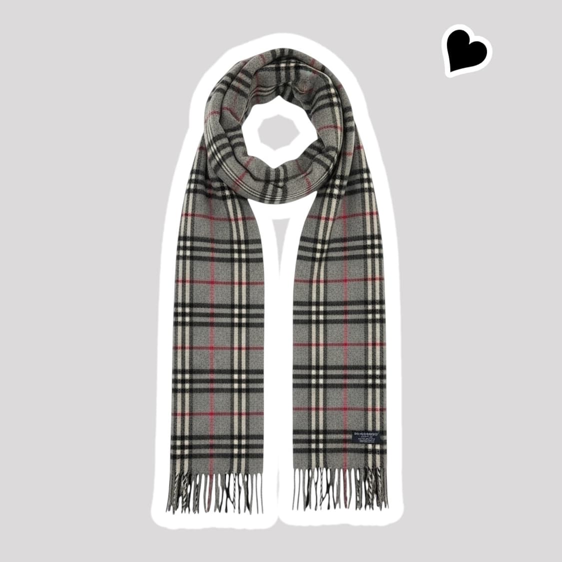 정품 버버리 노바체크 그레이 머플러 상품이미지1
