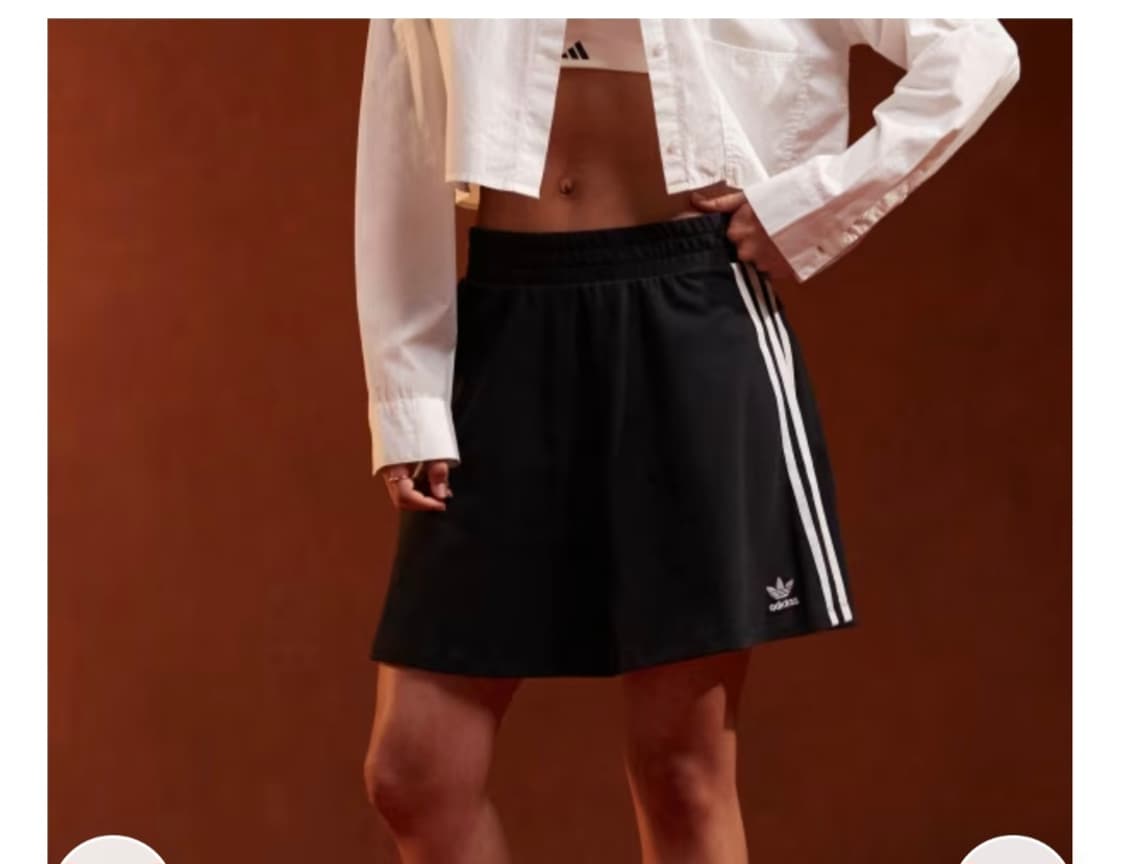 아디다스 오리지널삼선 스트라이프 미니 스커트 블랙 상품이미지5