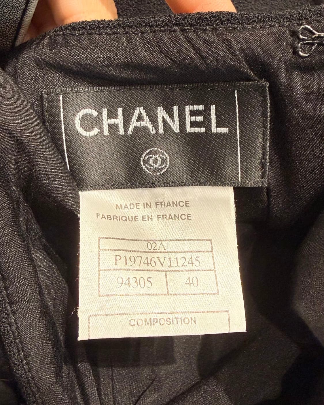 샤넬 블랙 포켓 울 미디스커트 상품이미지9