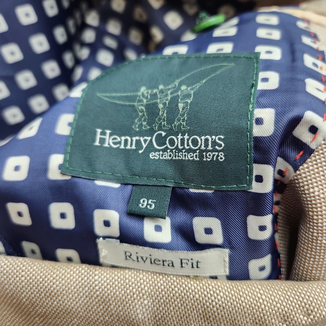 헨리코튼 린넨혼방 블레이저 자켓 95(M) 상품이미지5