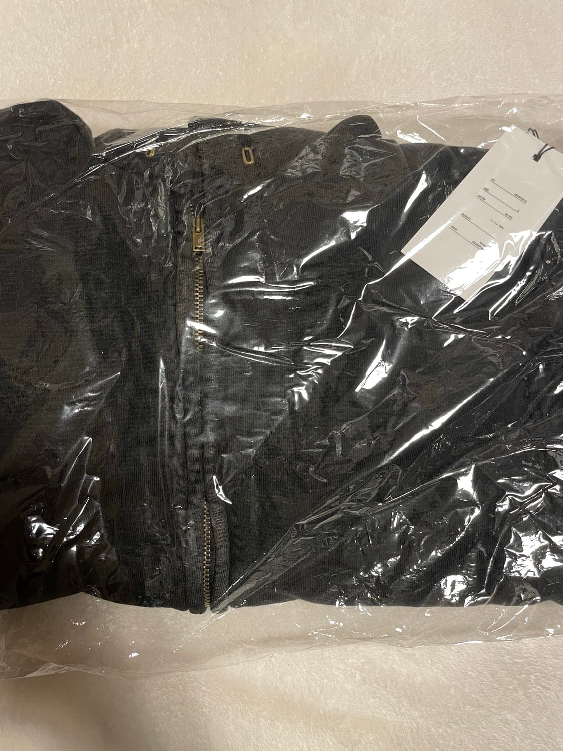 [2]아프레쎄 빈티지 후드 집업 블랙 25aw 상품이미지2