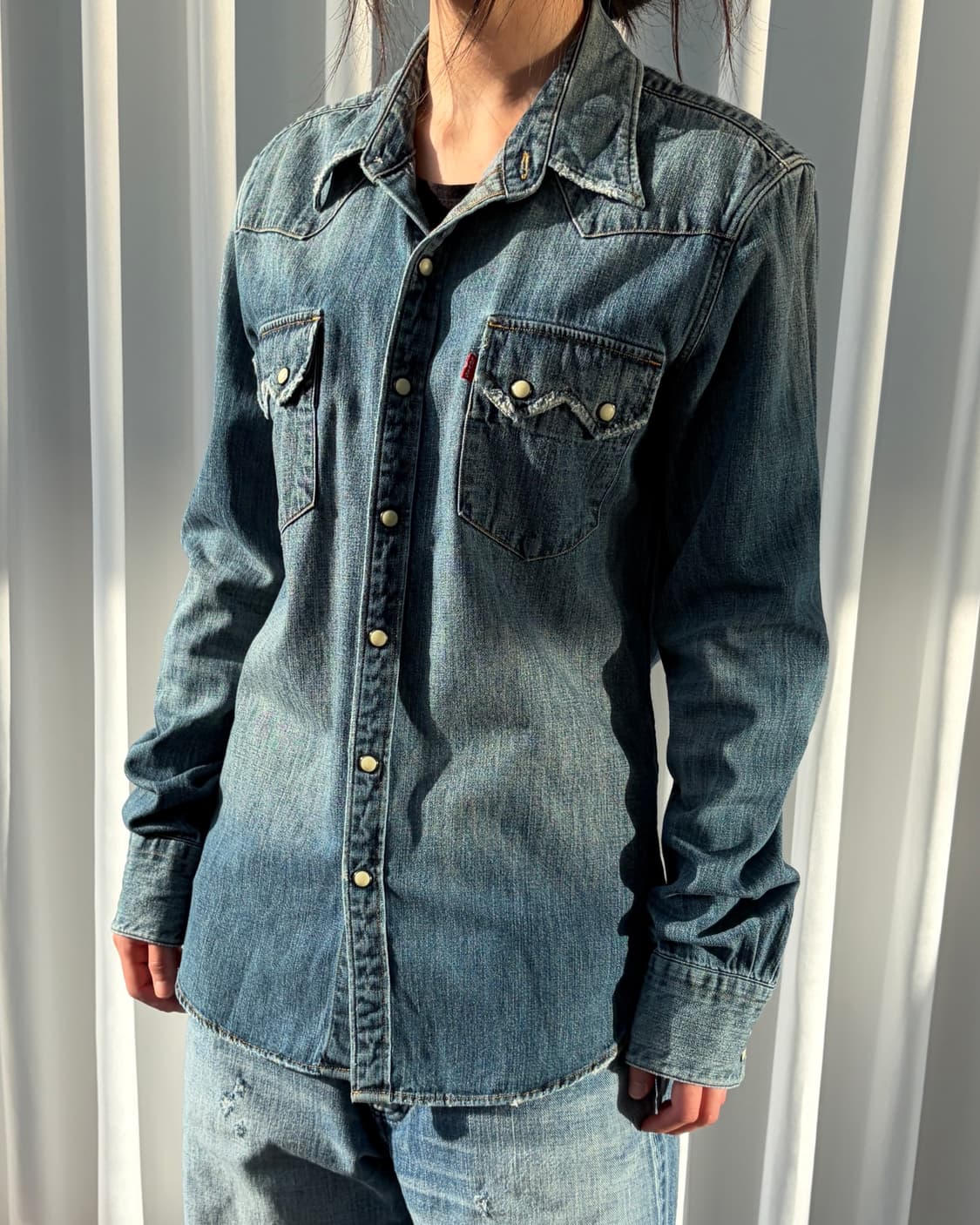 [S]리바이스 빈티지 웨스턴 데님 셔츠 상품이미지1