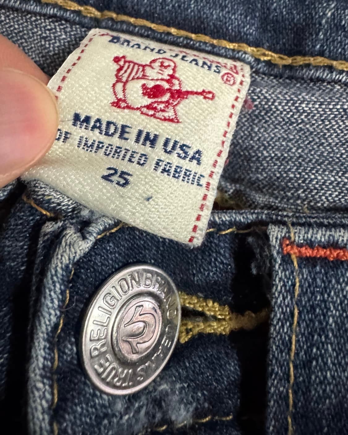 트루릴리전 찢청 빈티지 워싱 부츠컷 데님 상품이미지3