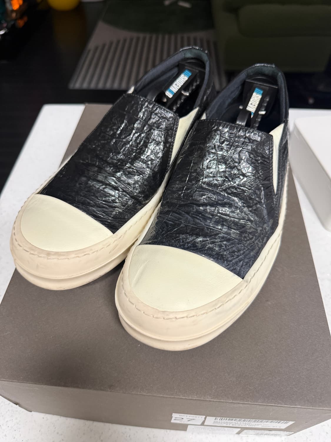 릭오웬스 다크쉐도우 라몬즈 로우 슬립온(에나멜) 상품이미지1