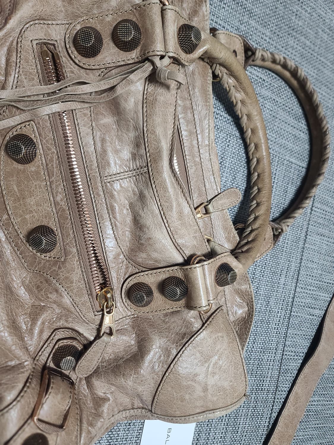 발렌시아가 모터백 시티백 숄더백 토트백 브라운백 상품이미지4