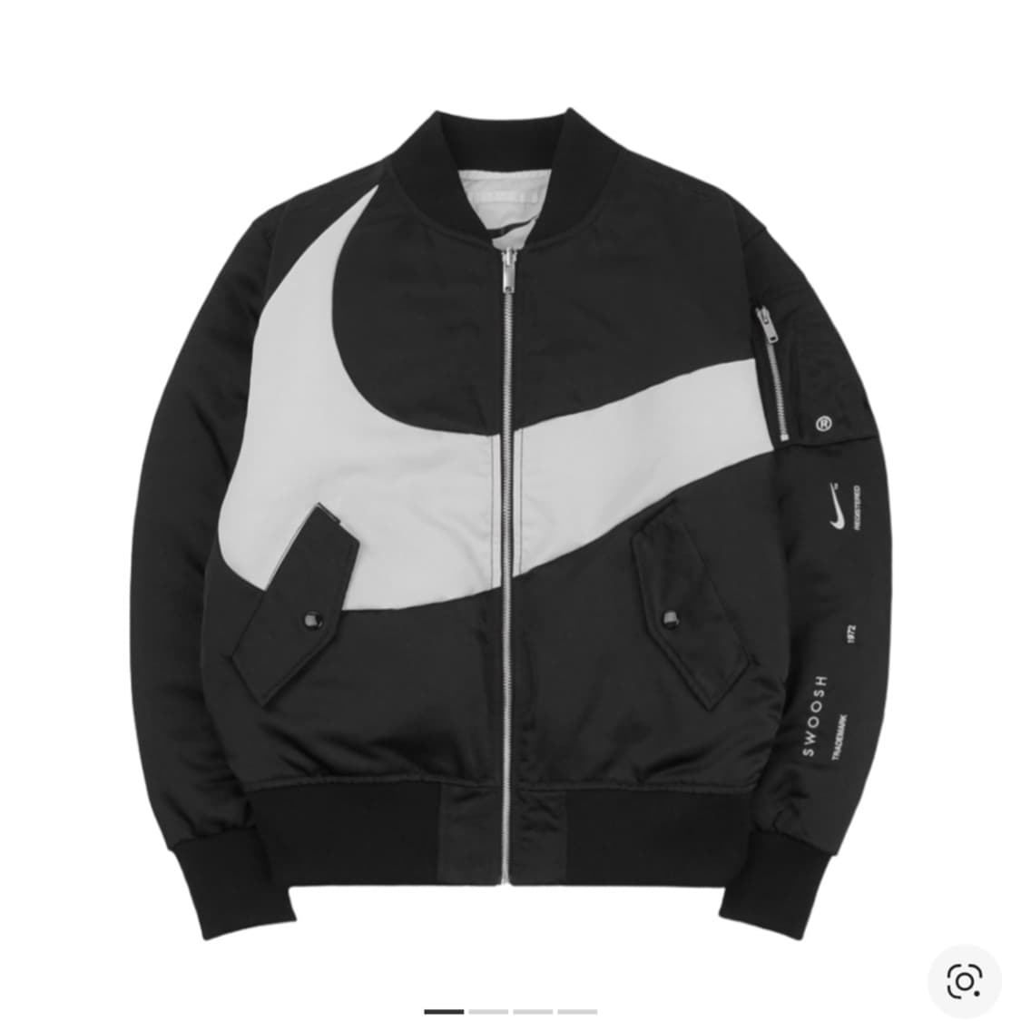 (정품) 나이키 스우시 양면 봄버 자켓 블랙 M 상품이미지1