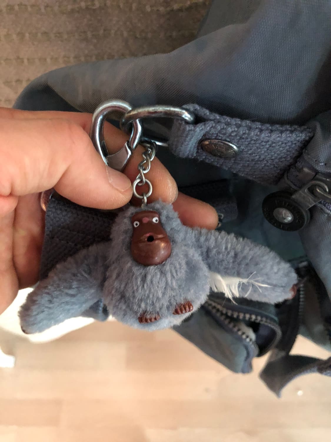 빈티지 키플링 Y2K 그레이 블루 나일론 숄더백 토트백 크로스백 상품이미지6