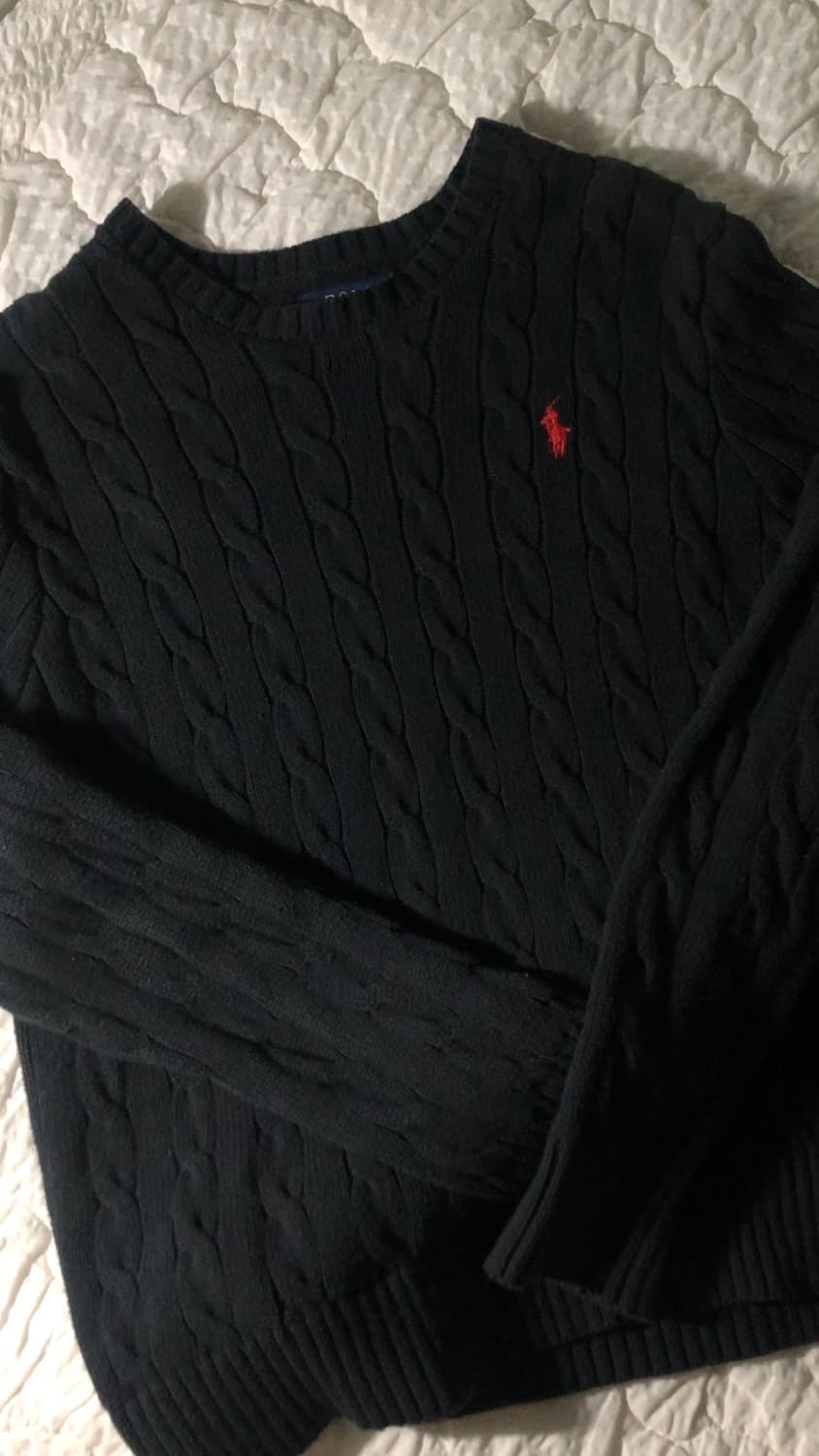 폴로 랄프로렌 꽈배기 니트 판매 상품이미지1