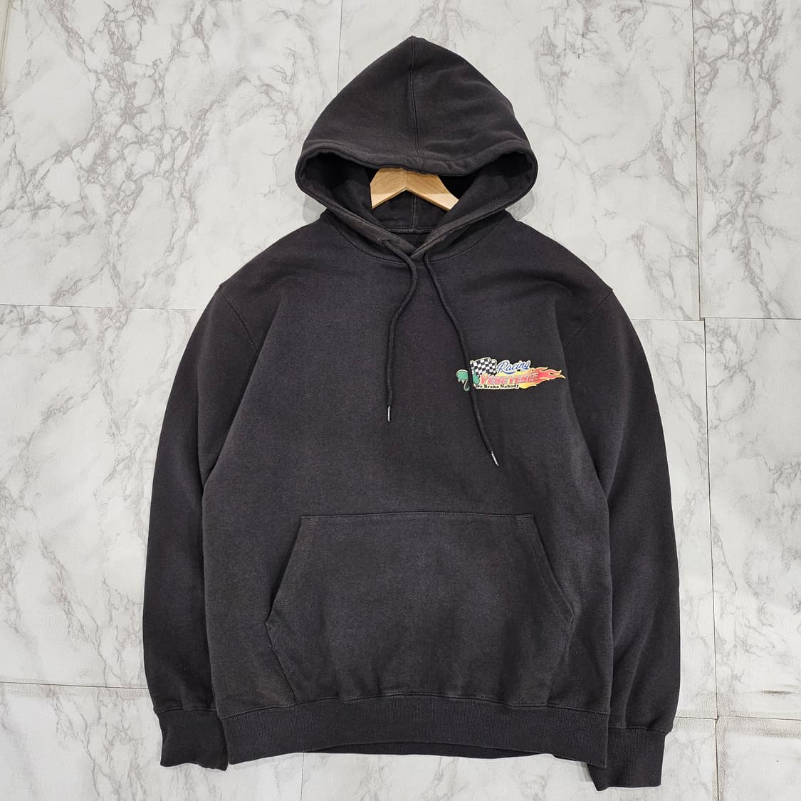 예쓰아이씨 레이싱 빅로고 블랙후드티
M 상품이미지4