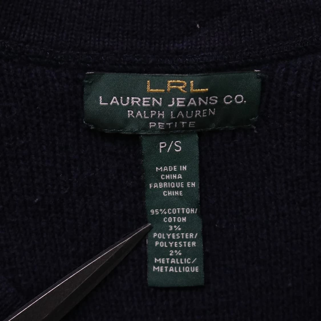 랄프로렌 스트라이프 글리터 브이넥 니트 62047 상품이미지7