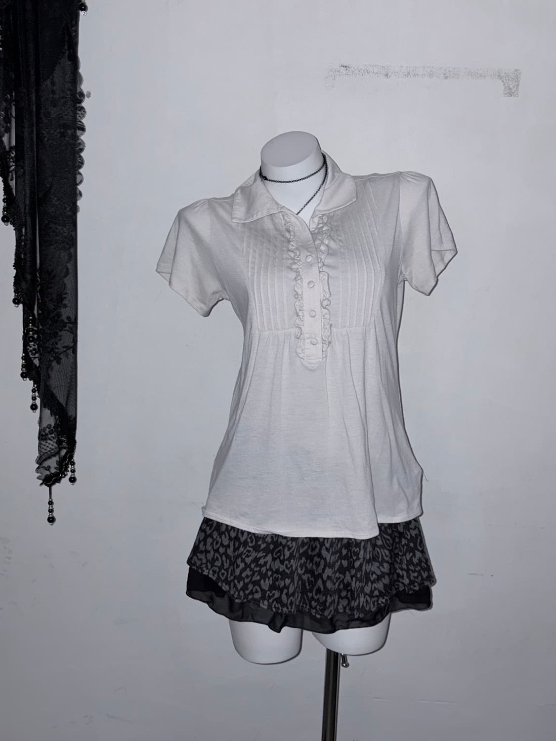 공겜여주 6pcs 코디세트 (멜란지, 뮤트, 차콜- 도트, 호피, 프릴) 상품이미지7