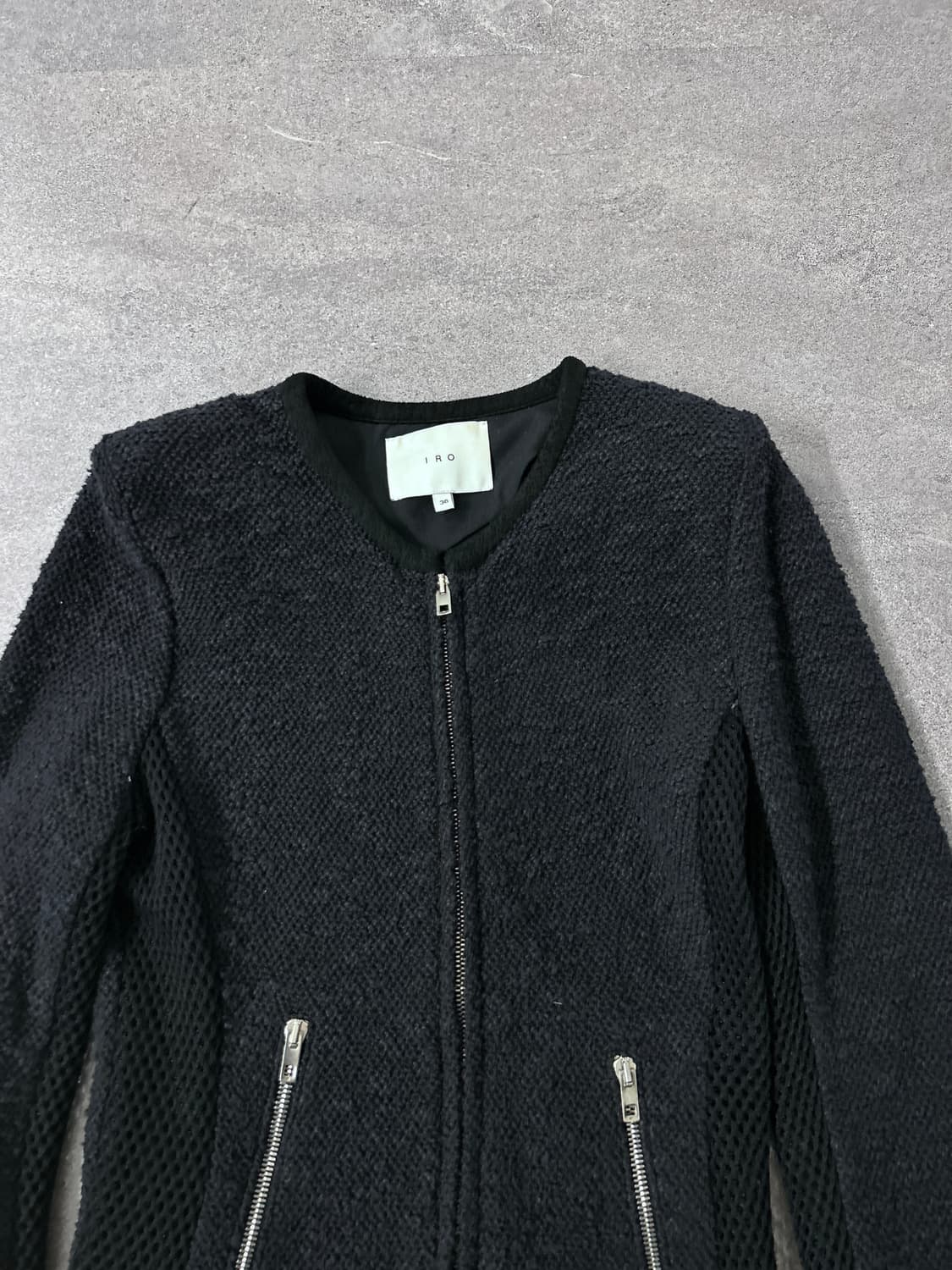 Iro Tissu Mixed Jip-Up Jacket 상품이미지5