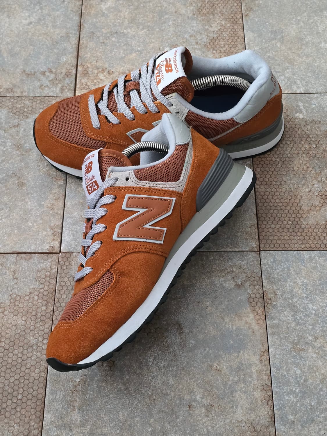 (240)뉴발란스 574 오렌지 상품이미지5