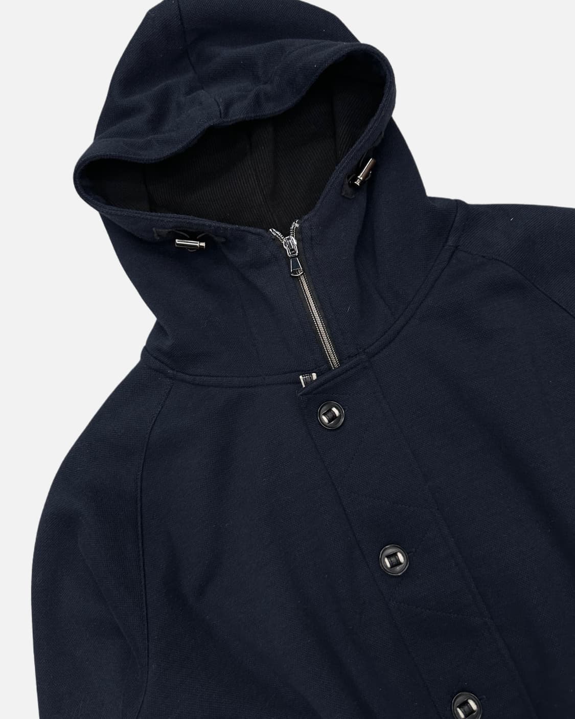 navy high-neck hood zip-up jacket 상품이미지2