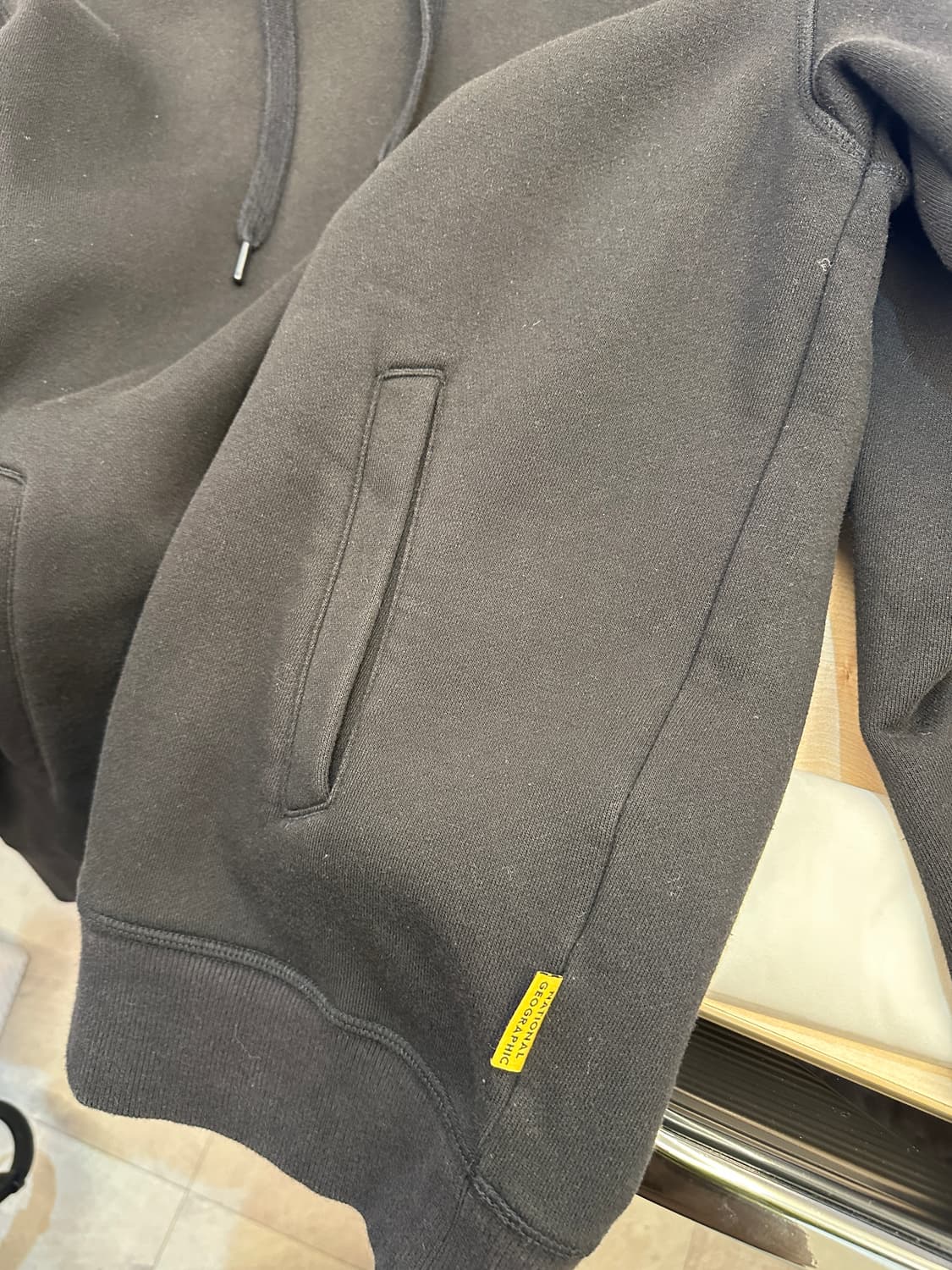 L) 내셔널 지오그래픽 블랙 기모 후드티 상품이미지6