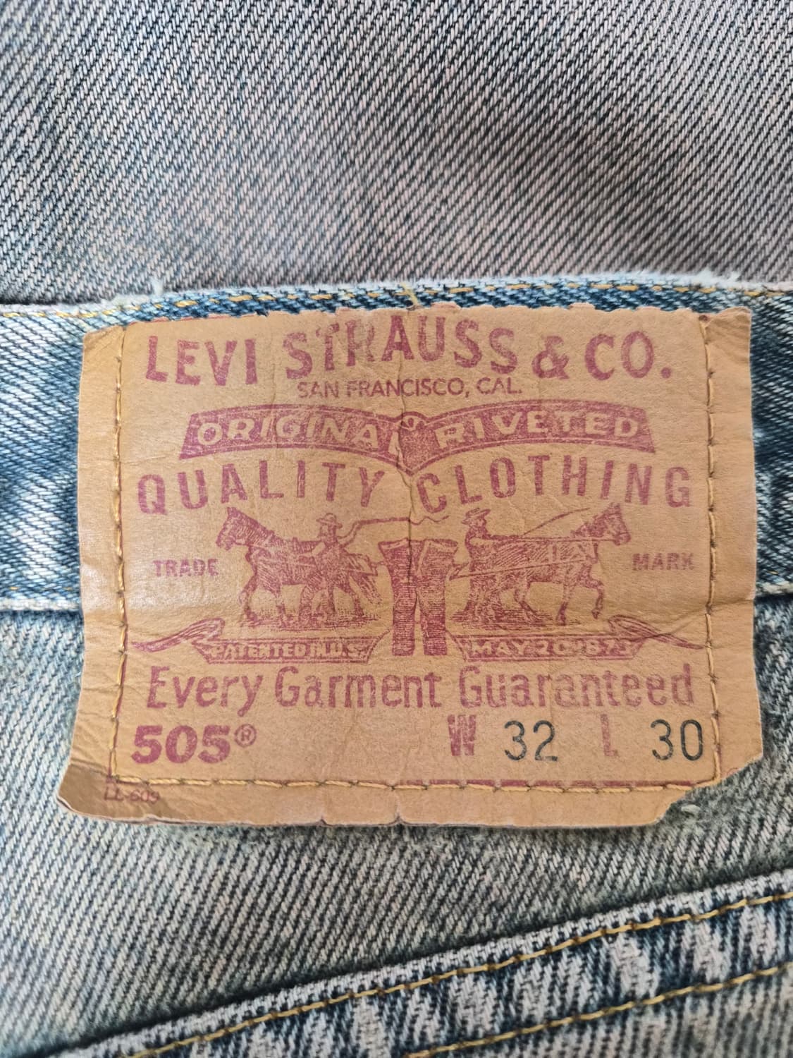 리바이스Levis 505 mexico 32사이즈 P-191 상품이미지4