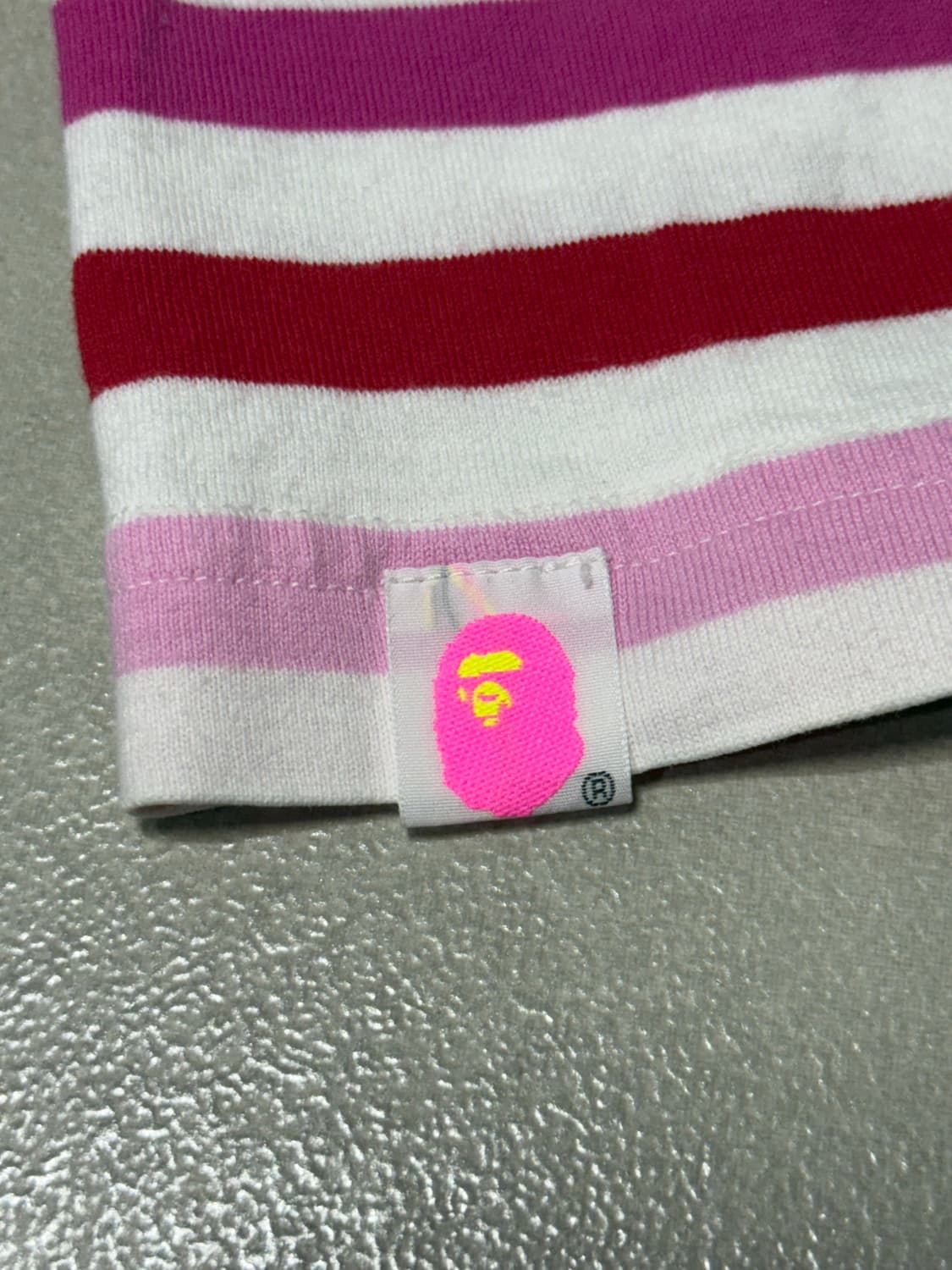 니고 시절 진짜 베이프 스트라이프 롱슬리브 티셔츠 상품이미지3