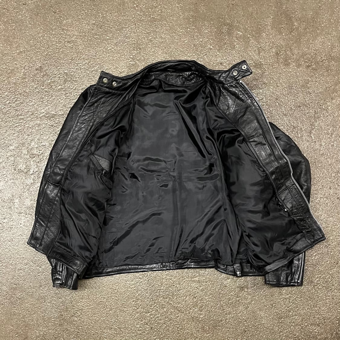 90s 핫레더 스컬 싱글 라이더 자켓 (105) 상품이미지6