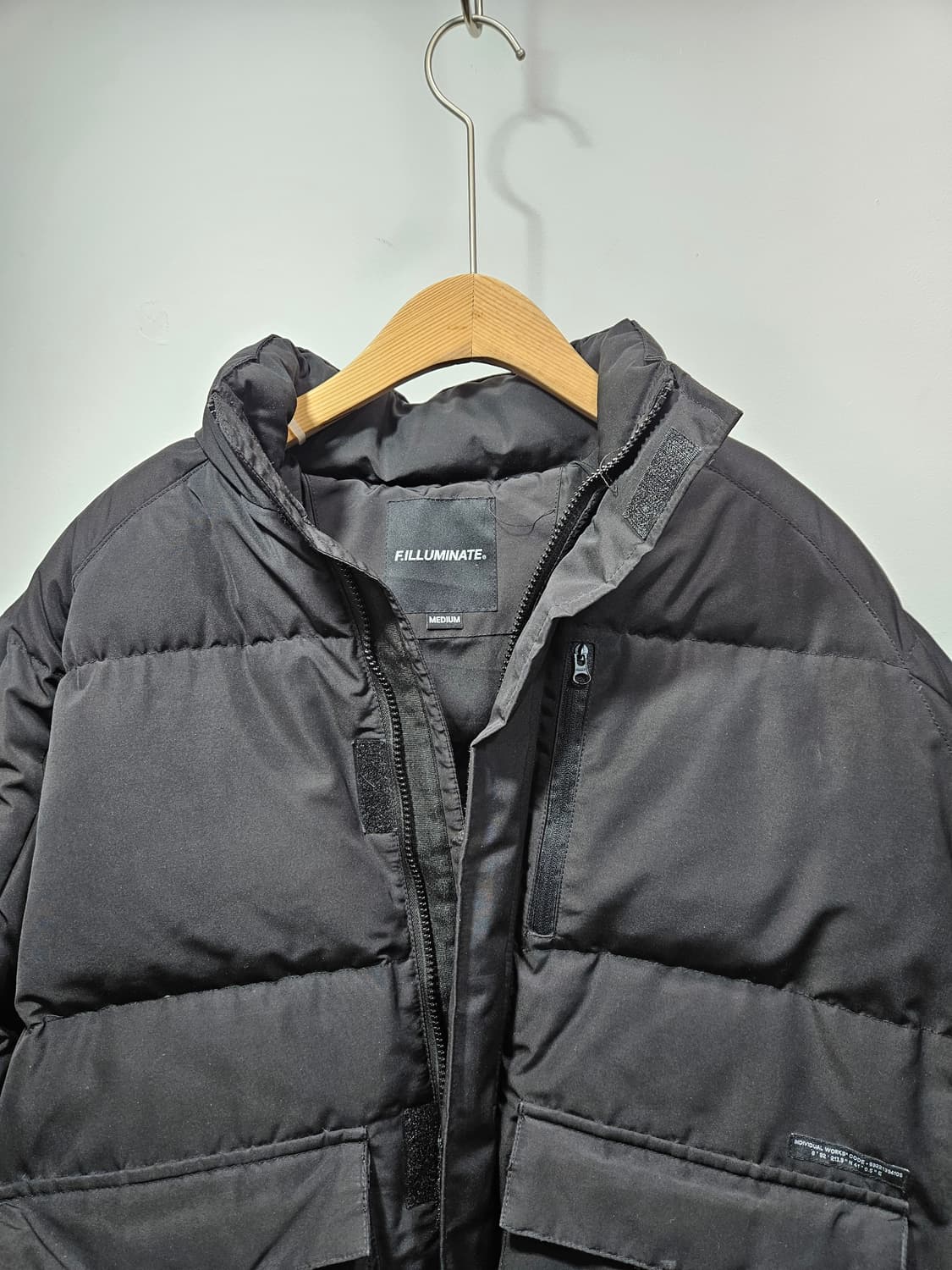 필루미네이트 블랙 푸퍼 오리털 패딩 점퍼  상품이미지4