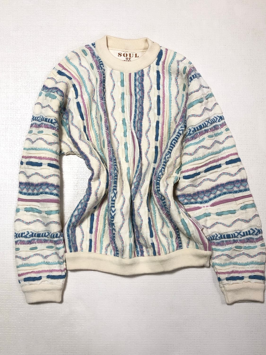 빈티지 소울오브오스트레일리아 믹스 컬러 케이블 니트 상품이미지9