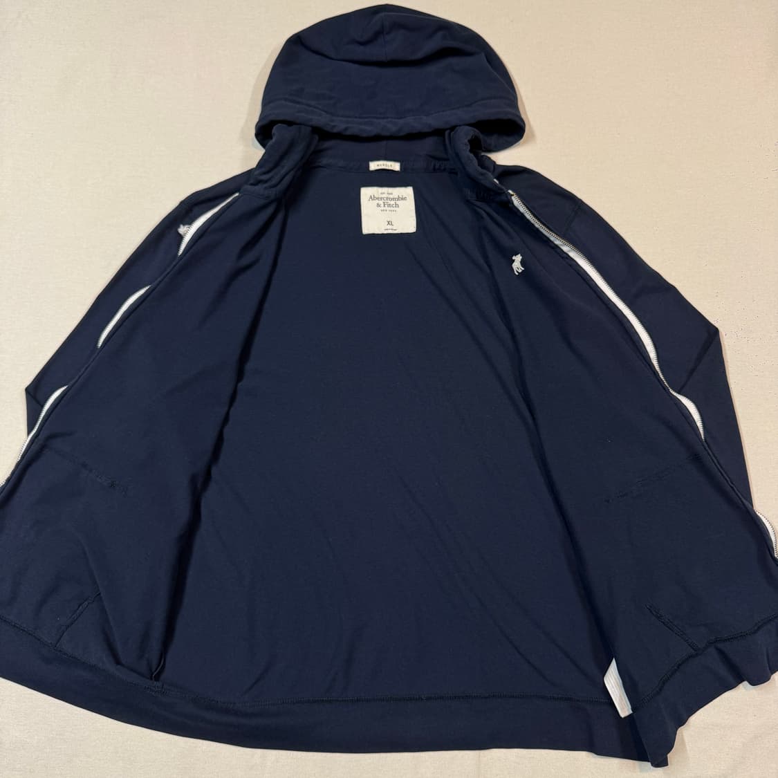 XL) 아베크롬비 롱슬리브 후드집업 얇은 두께감 상품이미지5